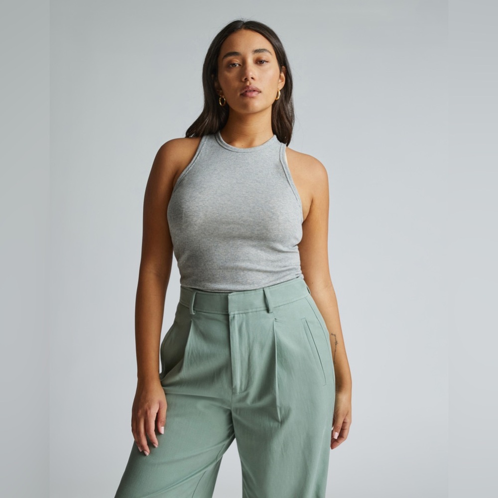 NWT Everlane The Luxe Rib Racerback Tank